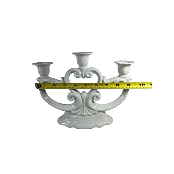 Vintage Seltmann Weiden Bavaria W. Germany Porcelain Candelabra - 7 1/4” Tall - Picture 3 of 11